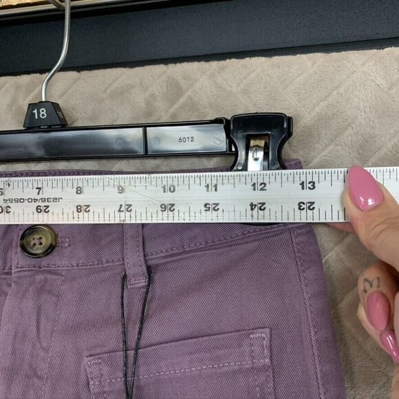 Pull & Bear Womens Small Denim Jeans Lavender Purple Straight Ankle Mid Rise - Picture 9 of 15